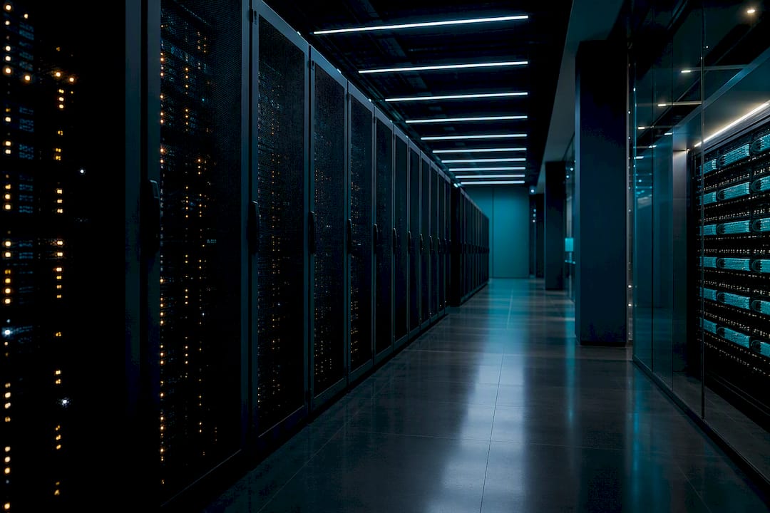 Enterprise server aisles representing proxy infrastructure